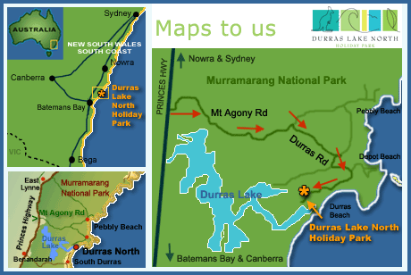 Durras Lake North Holiday Park - Location Map